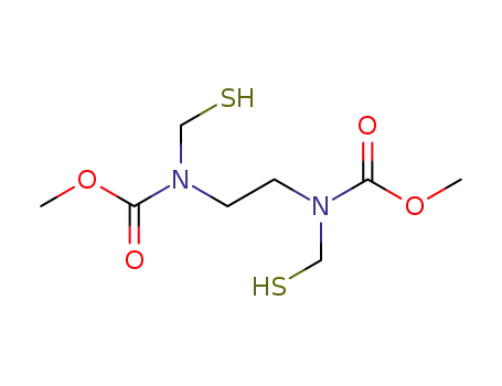 Molecular Structure of 145626-88-6 (N,N'-Dicarbomethoxy-N,N'-bis(mercaptomethyl)ethylenediamine)