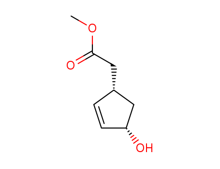 2-Cyclopentene-1-aceticacid, 4-hydroxy-, methyl ester, (1S,4S)-