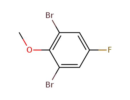 Molecular Structure of 443-41-4 (2,6-DIBROMO-4-FLUOROANISOLE)