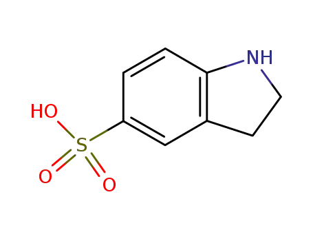 Molecular Structure of 98487-89-9 (1H-Indole-5-sulfonic acid, 2,3-dihydro-)