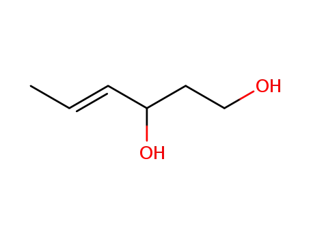 Molecular Structure of 124781-37-9 ((E)-1,3-dihydroxyhex-4-ene)