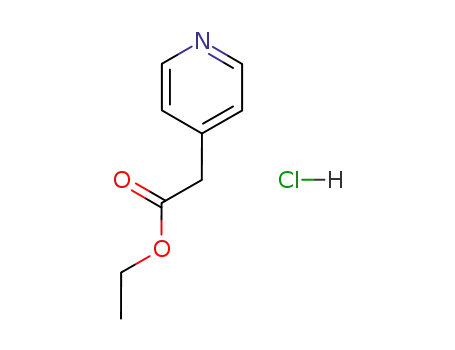 Molecular Structure of 102879-50-5 (Ethyl 4-Pyridylacetate Hydrochloride)