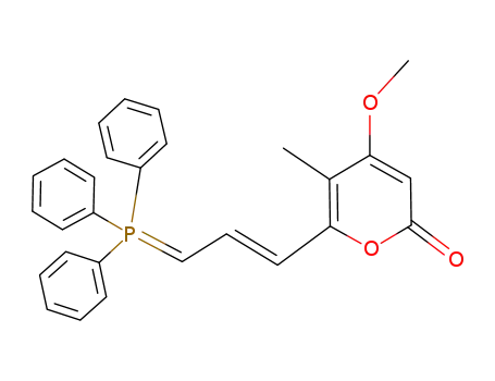 4-Methoxy-5-methyl-6-[(E)-3-(triphenyl-λ<sup>5</sup>-phosphanylidene)-propenyl]-pyran-2-one