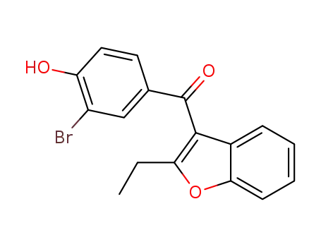 (3-Bromo-4-hydroxyphenyl)(2-ethylbenzofuran-3-yl)methanone