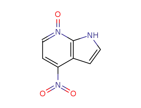 Molecular Structure of 74420-06-7 (1H-Pyrrolo[2,3-b]pyridine, 4-nitro-, 7-oxide)
