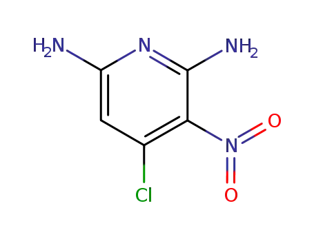 Molecular Structure of 40497-64-1 (4-chloro-3-nitropyridine-2,6-diamine)