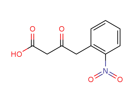 Molecular Structure of 99185-25-8 (4-(2-nitro-phenyl)-acetoacetic acid)