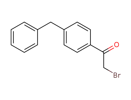 Molecular Structure of 28179-31-9 (2-BROMO-1-(4-BENZYL-PHENYL)-ETHANONE)
