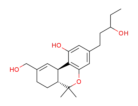 Molecular Structure of 59652-70-9 (3',11-dihydroxy-delta(9)-tetrahydrocannabinol)