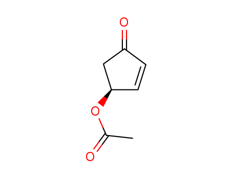 2-Cyclopenten-1-one, 4-(acetyloxy)-, (S)-
