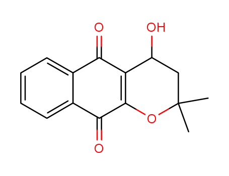 2H-Naphtho[2,3-b]pyran-5,10-dione,
3,4-dihydro-4-hydroxy-2,2-dimethyl-