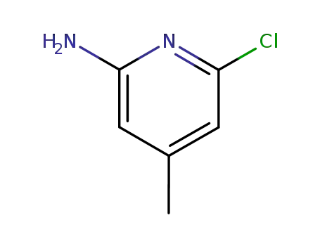 Molecular Structure of 51564-92-2 (2-Amino-6-chloro-4-picoline)