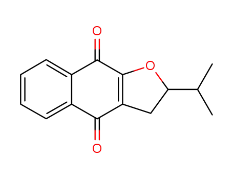 Molecular Structure of 82488-59-3 (Naphtho[2,3-b]furan-4,9-dione, 2,3-dihydro-2-(1-methylethyl)-)