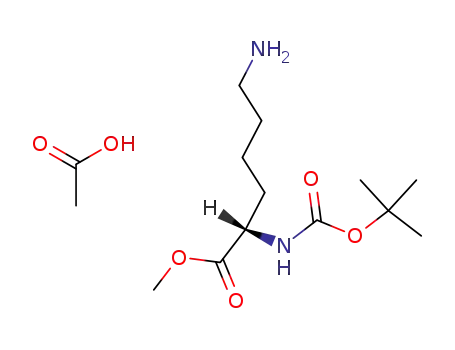 Molecular Structure of 136832-75-2 (BOC-LYS-OME ACETATE SALT)