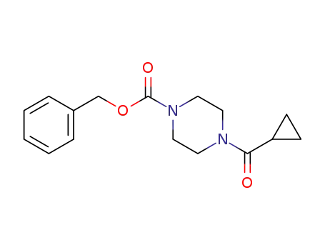 1-Piperazinecarboxylic acid, 4-(cyclopropylcarbonyl)-, phenylmethyl
ester