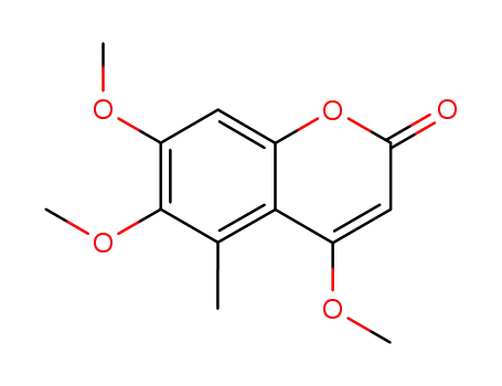 Molecular Structure of 62615-63-8 (4,6,7-Trimethoxy-5-methylcoumarin)