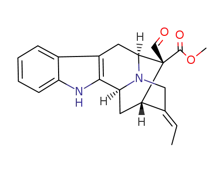 Molecular Structure of 2520-44-7 ((16R)-17-Oxosarpagane-16-carboxylic acid methyl ester)