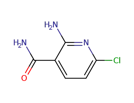 Molecular Structure of 64321-24-0 (2-Amino-6-chloronicotinamide)