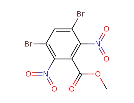 Molecular Structure of 27329-40-4 (methyl 3,5-dibromo-2,6-dinitrobenzoate)