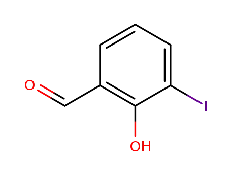 Molecular Structure of 23602-64-4 (3-Iodo-2-hydroxybenzaldehyde)