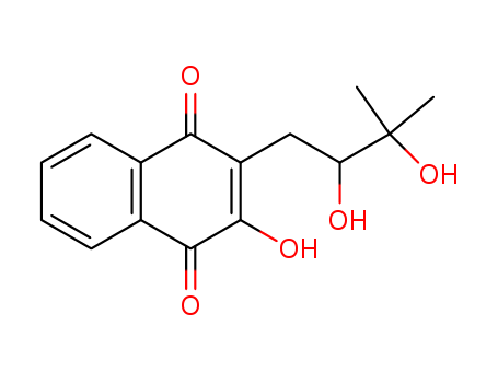1,4-Naphthalenedione,2-(2,3-dihydroxy-3-methylbutyl)-3-hydroxy- cas  15298-00-7