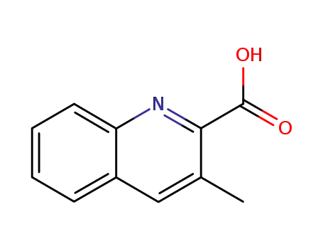 Molecular Structure of 92513-28-5 (3-METHYLQUINOLINE-2-CARBOXYLIC ACID)