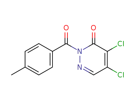 Molecular Structure of 155164-67-3 (4,5-dichloro-2-(4-methylbenzoyl)pyridazin-3-one)