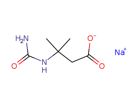 Molecular Structure of 84796-59-8 (Sodium; 3-methyl-3-ureido-butyrate)