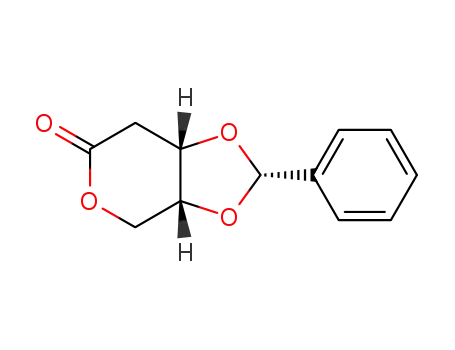 Molecular Structure of 146918-99-2 (3,4-O-(R)-benzylidene-2-deoxy-D-erythro-ribono-1,5-lactone)