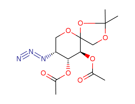 3,4-DI-O-ACETYL-5-AZIDO-5-DEOXY-1,2-O-ISOPROPYLIDENE-SS-D-FRUCTOSE