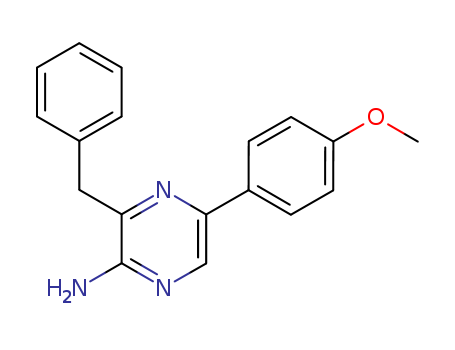 2-AMINO-3-BENZYL-5-(4-METHOXYPHENYL)PYRAZINE