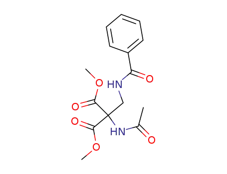 acetylamino-(benzoylamino-methyl)-malonic acid dimethyl ester
