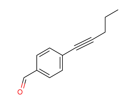 Molecular Structure of 1426054-62-7 (4-pent-1-ynyl-benzaldehyde)