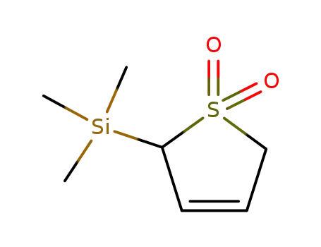 Molecular Structure of 106212-24-2 (Silane, (2,5-dihydro-1,1-dioxido-2-thienyl)trimethyl-)