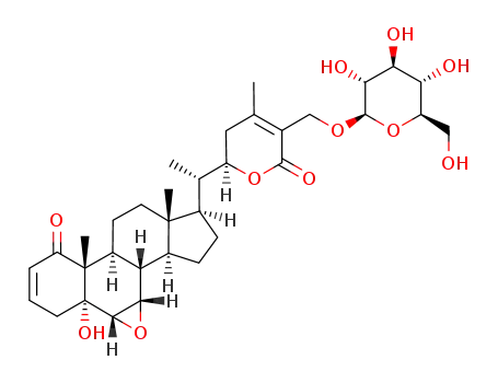 (5α,6α,7α,22R)-5-hydroxy-1,26-dioxo-6,7:22,26-diepoxyergosta-2,24-dien-27-yl β-D-glucopyranoside