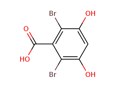 Molecular Structure of 79200-80-9 (2,6-DIBROMO-3,5-DIHYDROXYBENZOIC ACID)