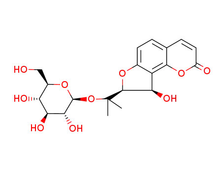 9-Hydroxy-8-[2-[3,4,5-trihydroxy-6-(hydroxymethyl)oxan-2-yl]oxypropan-2-yl]-8,9-dihydrofuro[2,3-h]chromen-2-one
