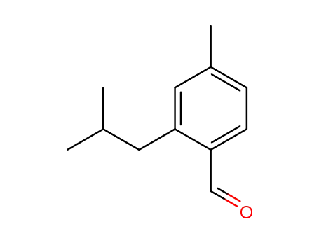 Molecular Structure of 68102-28-3 (2-isobutyl-4-methylbenzaldehyde)