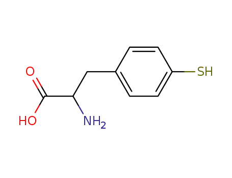 Molecular Structure of 84053-10-1 (L-Phenylalanine, 4-mercapto-)