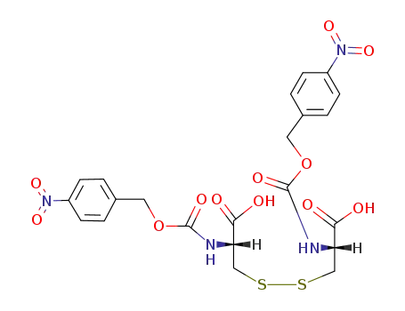 Molecular Structure of 95107-90-7 (N,N'-di-p-nitrocarbobenzoxy-L-cystine)