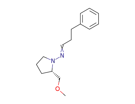 Molecular Structure of 89999-42-8 ((S)-2-methoxymethyl-1-(3-phenylpropylidenamino)pyrrolidine)