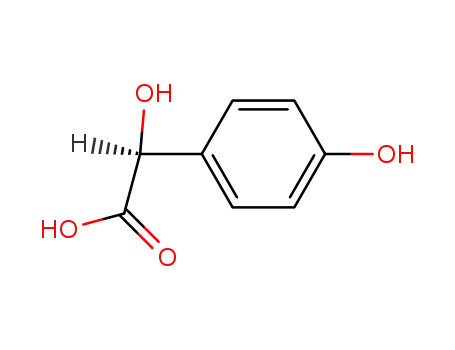 Molecular Structure of 13244-75-2 ((S)-4-hydroxymandelic acid)