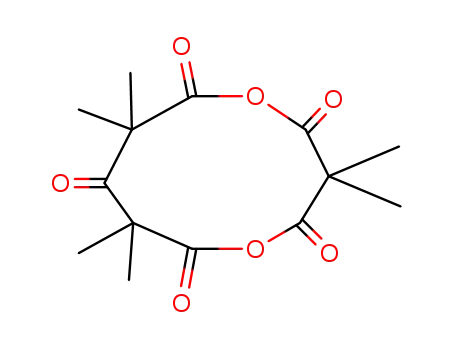 Molecular Structure of 861356-33-4 (3,3,7,7,10,10-hexamethyl-[1,5]dioxecane-2,4,6,8,10-pentaone)