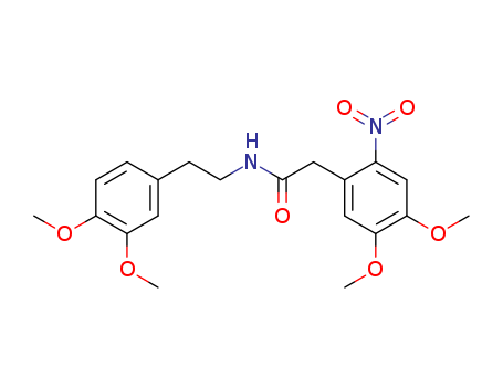 Benzeneacetamide,N-[2-(3,4-dimethoxyphenyl)ethyl]-4,5-dimethoxy-2-nitro- cas  2129-52-4