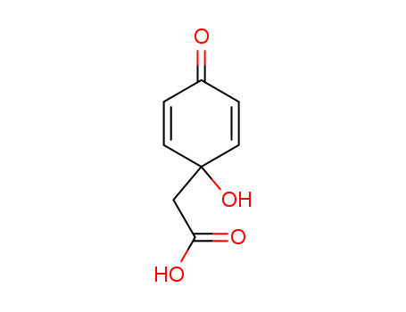 2,5-Cyclohexadiene-1-aceticacid, 1-hydroxy-4-oxo-