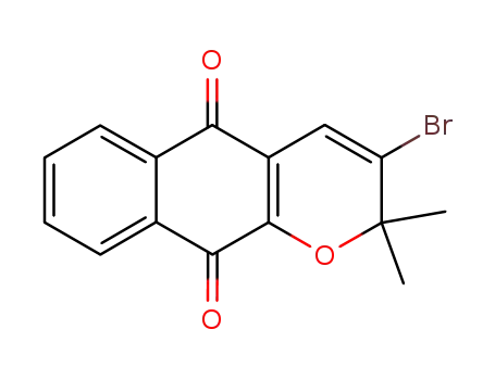Molecular Structure of 65017-95-0 (3-bromo-dehydro-α-lapachone)