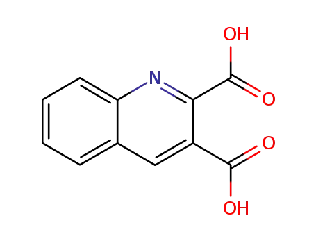 Molecular Structure of 643-38-9 (2,3-Quinoline dicarboxylic acid)