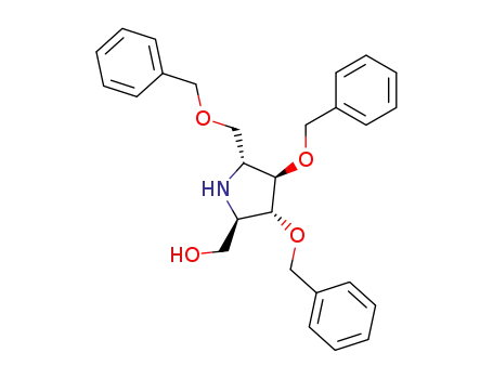 2-Pyrrolidinemethanol,
3,4-bis(phenylmethoxy)-5-[(phenylmethoxy)methyl]-, (2R,3R,4R,5R)-