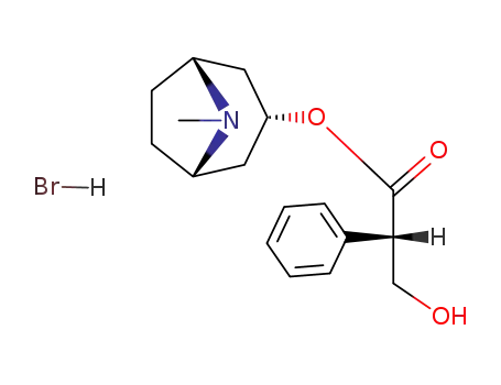 Benzeneacetic acid, a-(hydroxymethyl)-,(3-endo)-8-methyl-8-azabicyclo[3.2.1]oct-3-yl ester, hydrobromide (1:1), (aS)-