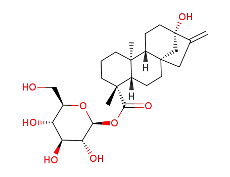 Molecular Structure of 1185737-16-9 (Steviol-19-O-Glucoside)